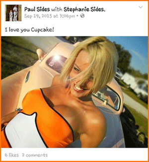 Pauls Sides posts picture of Stephanie model