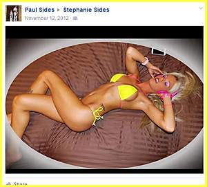 Paul Sides posted this bikini shot of Stephanie