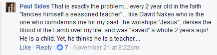 Paul Sides lies again about David Nikao